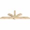 Ekena Millwork Redmond Rough Sawn Timber Gable Bracket, Douglas Fir, 72"W x 27"H x 4"D x 4"F, 9/12 Pitch GBW072X27X0404RED00RDF - alternate 4